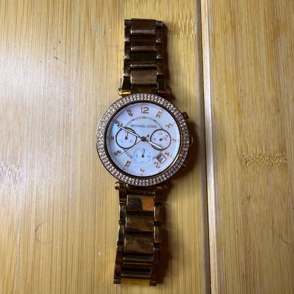 Michael Kors MK Parker Rose Gold-Tone Ladies' Watch MK-5491, 39mm - Picture 2 of 5